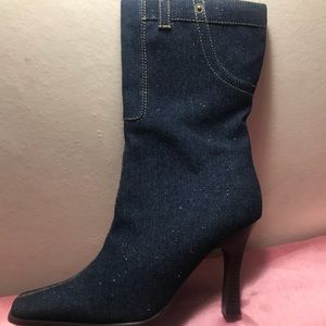 Bamboo Denim  Blue Boots.
